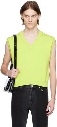 WOOYOUNGMI Green Cropped Vest