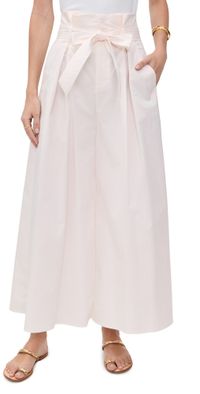 L'AGENCE Lowen Paperbag Cropped Pants Vintage White 8