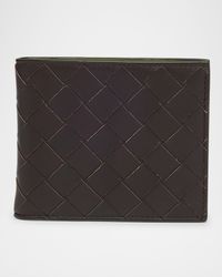 Men's Intrecciato 15 Bicolor Leather Bifold Wallet