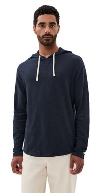 Vince Slub Popover Hoodie Coastal Blue XL
