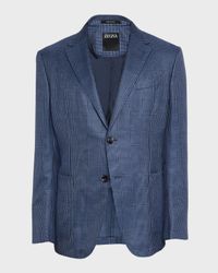 Men's Cashmere and Silk Prince Of Wales Sport Coat