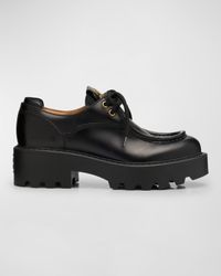 Leather Casual Derby Loafers