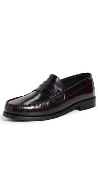 Les Deux Willard Leather Loafers Brown 45