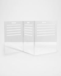 Small Clear View Pet Crate with Golden Latches