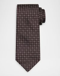 Men's Silk and Cotton Jacquard Tie