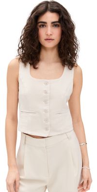 BLANKNYC Oyster Bar Vest Natural L
