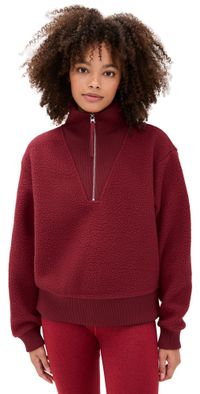 Varley Jaylin Half Zip Fleece Red Dahlia S