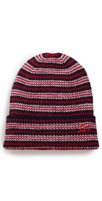 Damson Madder Striped Beanie Multi One Size