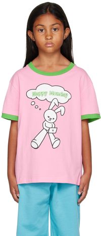 NZKidzzz Kids Pink 'Happy Monday' T-Shirt