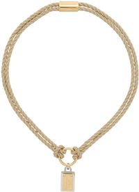 Dolce&Gabbana Beige Marina Cord Necklace