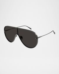 Men's AM0481SM Metal Shield Sunglasses