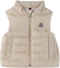 Moncler Enfant Baby Beige Camelien Down Vest