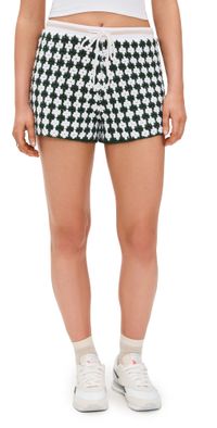 The Upside Portobello Malik Crochet Shorts Eden XS