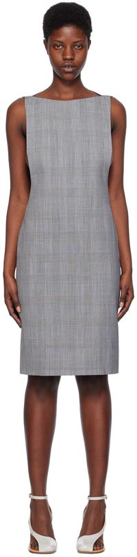 Coperni Gray Cape Minidress