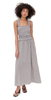 Hill House Home The Azalea Maxi Nap Dress Chocolate Gingham XXL