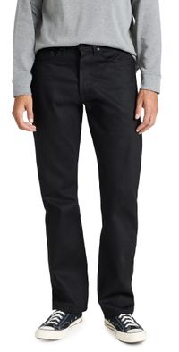 Naked & Famous Denim True Guy - Solid Black Selvedge Jeans Black 38