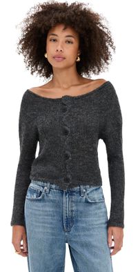 Lioness Margaux Knit Cardigan Charcoal L