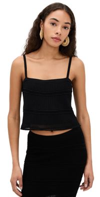 Z Supply Fernanda Crochet Tank Black XL