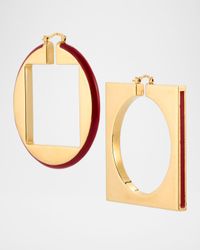 Les Creoles Rond Geometric Earrings