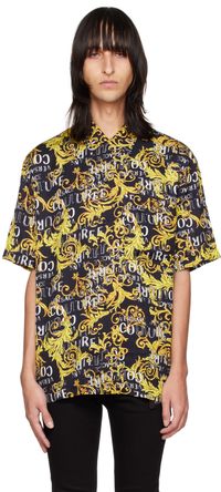 Versace Jeans Couture Black Button Shirt