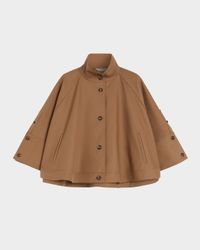 Fulcro Single-Breasted Cotton Gabardine Cape
