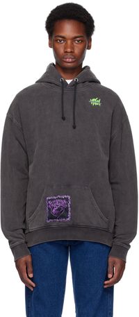 Carne Bollente Pull à capuche Vironde gris