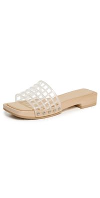 Vince Barbara Jelly Sandals Clear 8