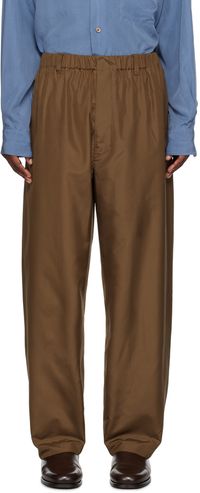 LEMAIRE Brown Relaxed Trousers