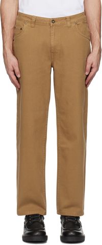 Dime Brown Classic Relaxed Jeans