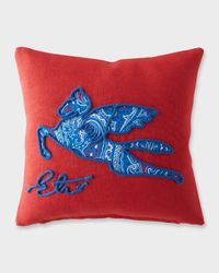 Delhi Embroidered Pillow, 18" Square