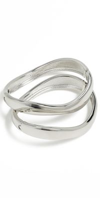 BaubleBar Tiana Bangle Set Silver One Size