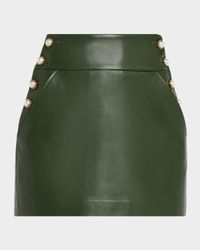 Donald Vegan Leather Mini Skirt