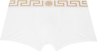 Versace Underwear White Greca Border Boxers