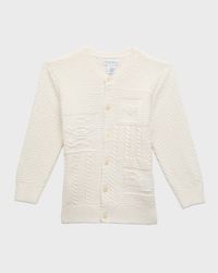 Girl's Cardigan W/ Bear Intarsia, Size 3M-24M