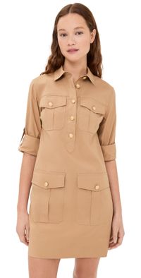 Veronica Beard Saude Dress Khaki 2