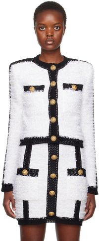 Balmain White Two-Pocket Jacket