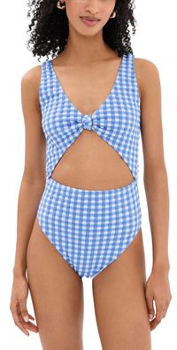 Tanya Taylor Kora One Piece Vista Blue/White XS