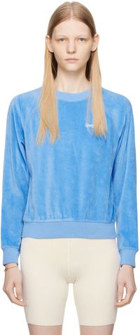 Sporty & Rich Blue Raglan Sweater
