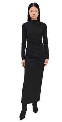 Lioness Contour Maxi Dress ONYX S