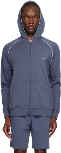 Boss Blouson bleu à glissière