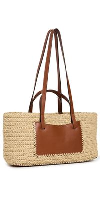 Ulla Johnson Lali Raffia Tote Natural One Size