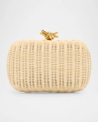 Knot Chain Rattan Crossbody Bag