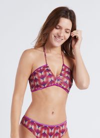 La Nouvelle - Haut de maillot de bain à motifs - Taille 4 - Multicolore