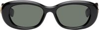 Gucci Black GG Oval Sunglasses
