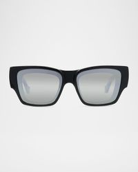 Signature Logo-Print Square Sunglasses