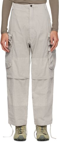 NEMEN® Gray Multipocket Parachute Cargo Pants