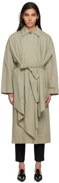 TOTEME Beige Layered Trench Coat