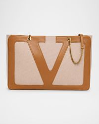 Viva Superstar Large VLOGO Canvas Tote Bag