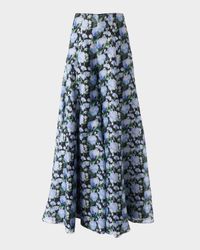 Floral Silk Palazzo Pants