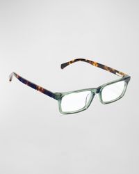 Number Cruncher Rectangle Acetate Reader Glasses